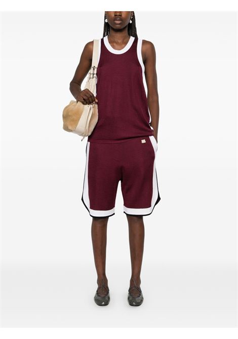 Burgundy Rio tank top Wales Bonner - unisex WALES BONNER | US25KN12KN01350